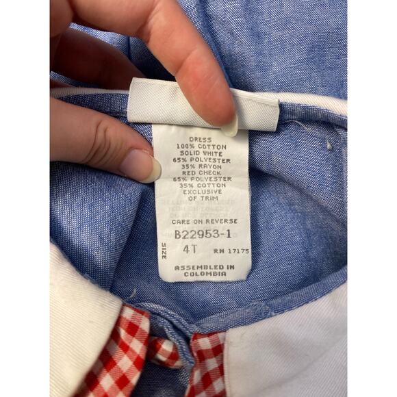 Bonnie Jean Vintage Buttoned Heart‎ Dress Size 4T - Picture 6 of 8